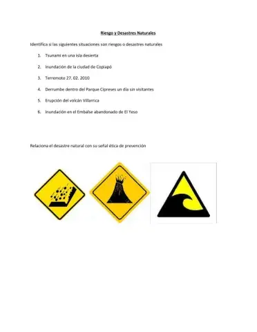 Riesgos y Desastres Naturales