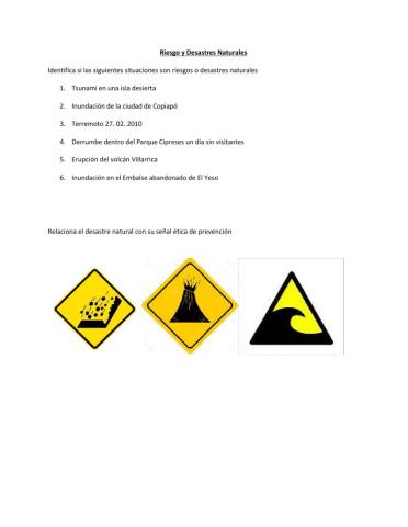Riesgos y Desastres Naturales