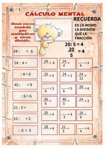 Fracción - división