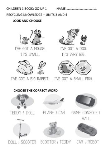 Recycling knowledge children 1 - units 3-4