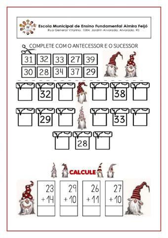 Sequência numérica e adição