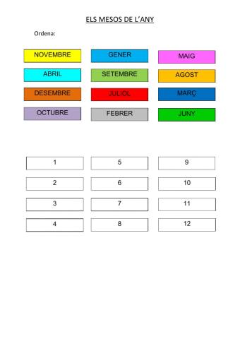 Els mesos de l'any
