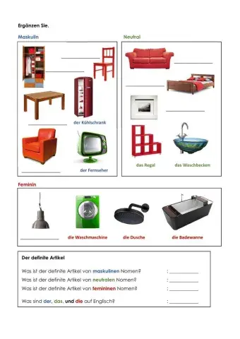 Die definiten Artikel