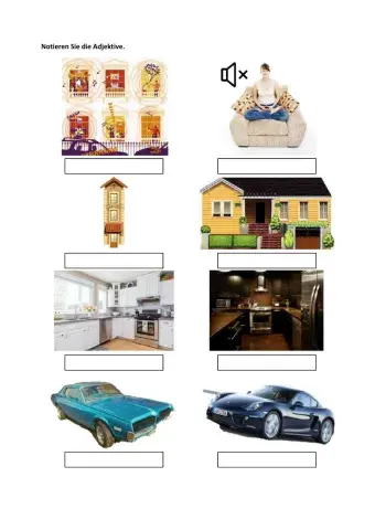 Adjektive auf Deutsch