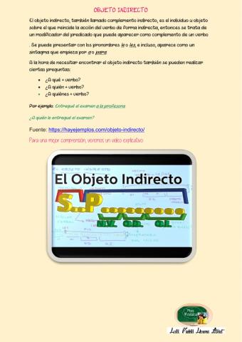 Objeto directo e indirecto