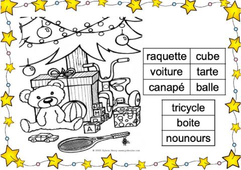 Lecture de mots Noël