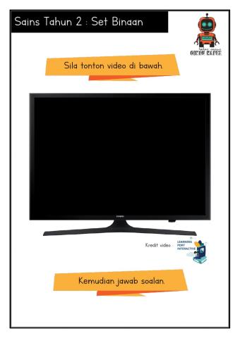 Sains Tahun 2 Set binaan