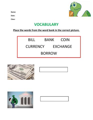 Money Vocabulary 1