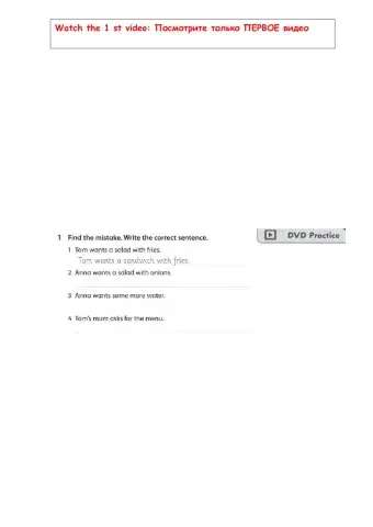 Watch the video and correct the mistakes