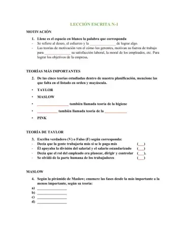 Teoría de la motivación