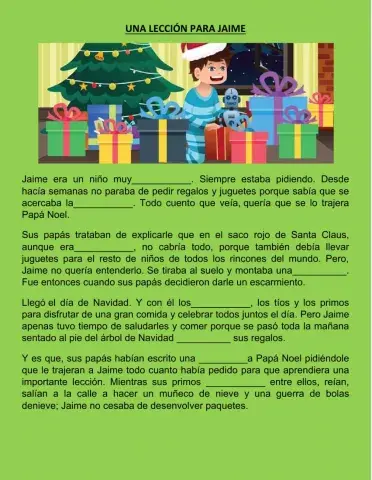 Una lección para Jaime