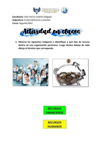 Recursos de la organización