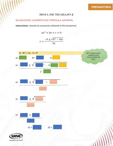 Ecuaciones Cuadráticas