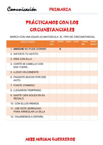 Los circunstanciales