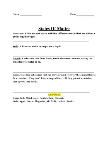 States Of Matter