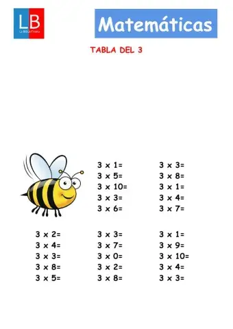 Tabla del 3