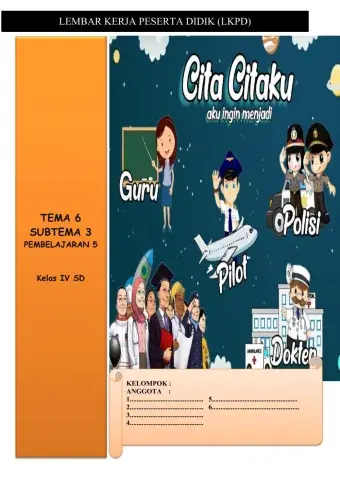 Tema 6 - Kelas 4 - LKPD