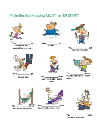 Must and Musn't with health tips