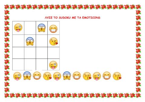 Sudocu with emoticons