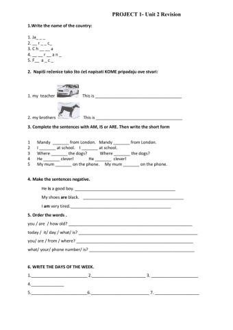 Project 1 Unit 2 revision