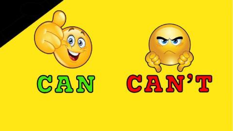 Can - can't