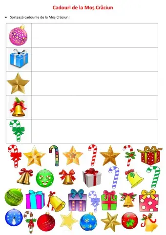 Sortează obiectele!