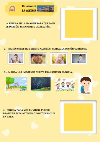 E. Infantil. Emociones. Alegría.