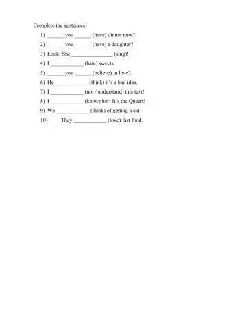 Present Simple or Present Continuous