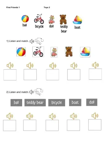 First Friends 1 - Toys 2