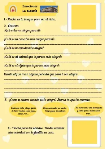 3º Ciclo. Emociones. Alegría.