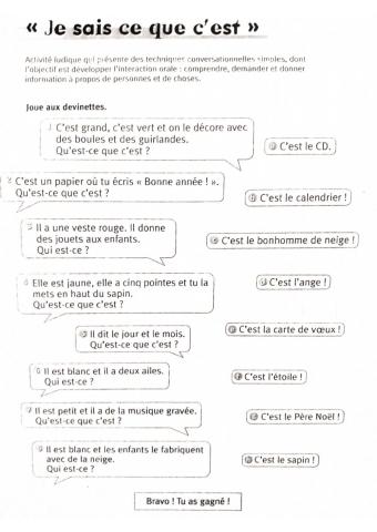 Je sais ce que c'est