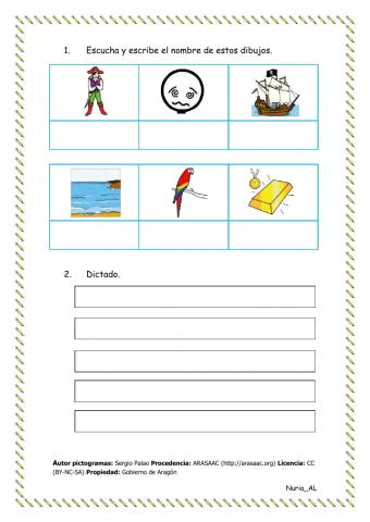 Escribimos palabras y frases con R