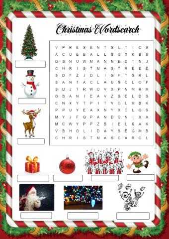 Christmas wordsearch