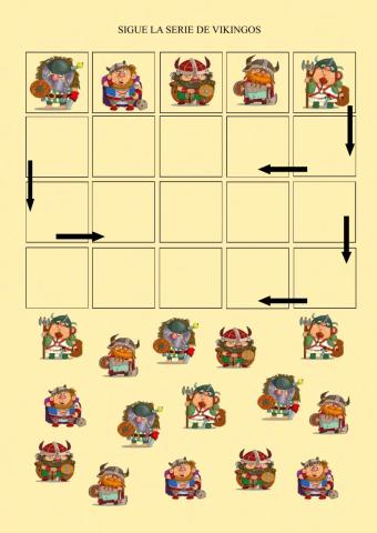 Sigue la serie de vikingos