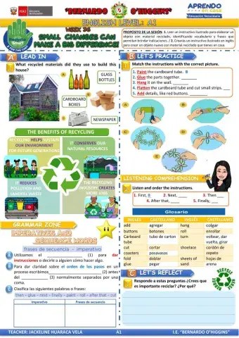 Aprendo en casa - inglés A1 - semana 36  - act 1-