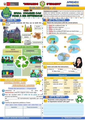 Aprendo en casa - inglés A1 - semana 36  - act 1-