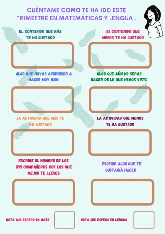 Cuestionario fin de trimestre