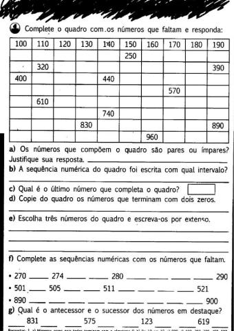 Exercício com números