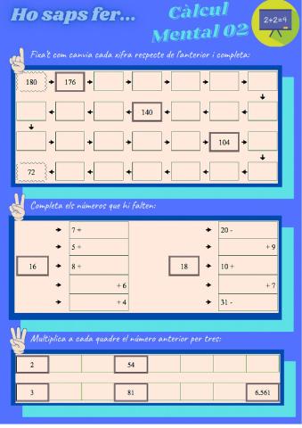 Càlcul Mental 02-A