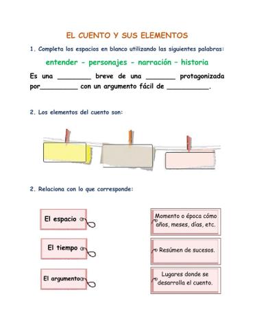 El cuento y sus elementos