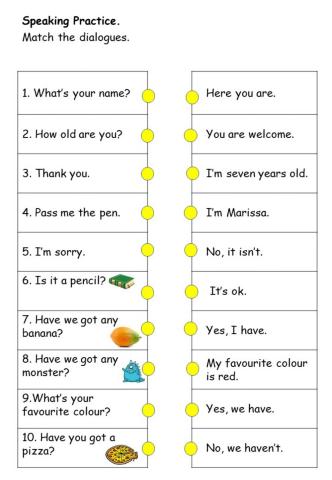 Cefr year 1: Revision (Dialogues)