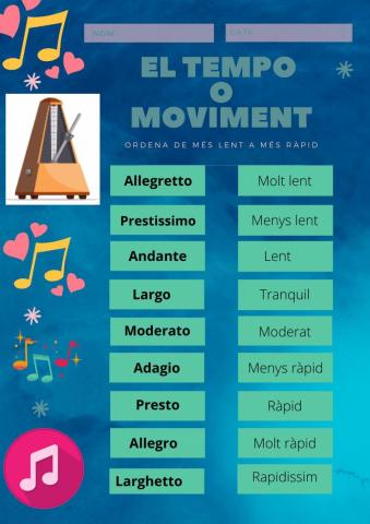 El tempo o moviment
