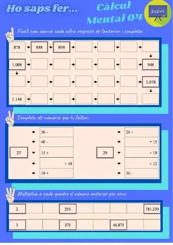 Càlcul Mental 04-A