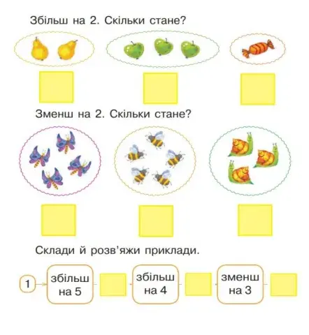 Збільшення та зменшення числа