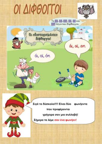 Οι διφθογγοι