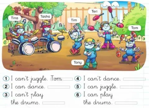 I can- can't + hobbies