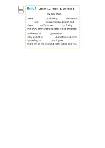 My Busy Day SONG GoGetter 2