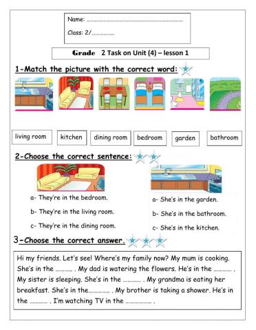 Grade 2 - Unit 2 - Lesson 1