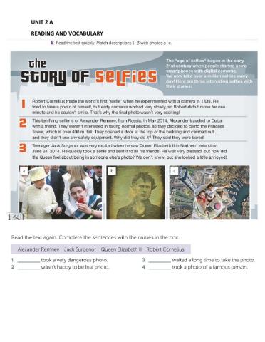 I 3 Unit 2A Reading and Vocabulary