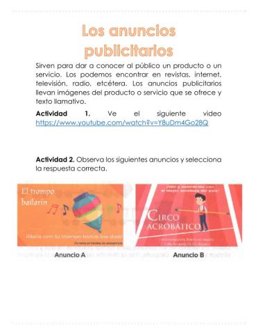 Los anuncios publicitarios